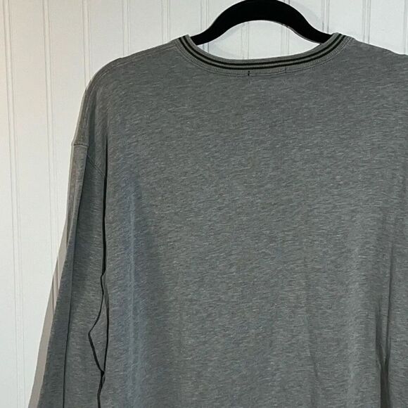 VTG Polo Ralph Lauren Football Sweater Mens X-Large Gray/Green Pullover V-Neck - Picture 8 of 10
